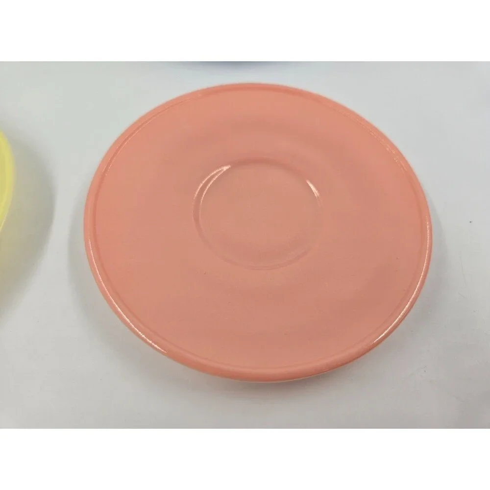 Vintage Hazel Atlas Children's Dishes Little Hostess Pastel Party Cups Saucers